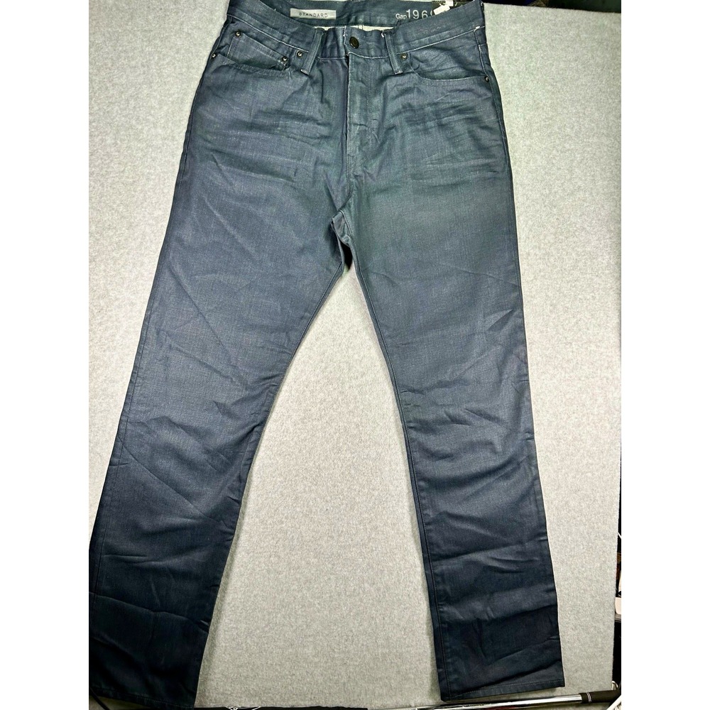 Gap Standard Fit Jeans Men's 32W Blue Denim Cotton Straight Leg 5-Pocket